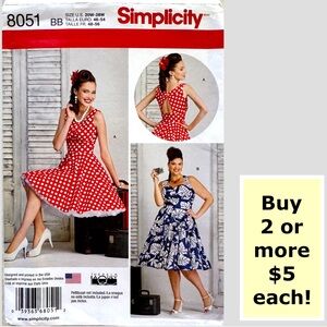 Simplicity 8051 Theresa LaQuey Dresses Uncut Sewing Pattern (20W - 28W)